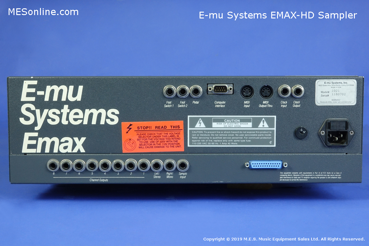 E-Mu Emax SE HD Rack Digital Sampler